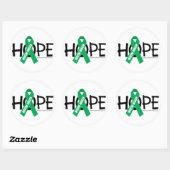 Mental Health Hope Classic Round Sticker (Sheet)