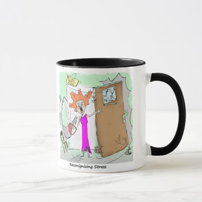 Mental Health Humour Stress Mug (Right)