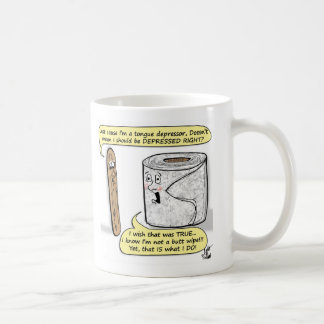 Mental Health Humour - TP Depression and Uni-Polar Coffee Mug