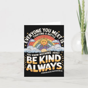 Mental Health Illness Awareness Month Depressed Pe Card