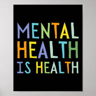 Mental Health Is Health Mental Health Awareness  Poster