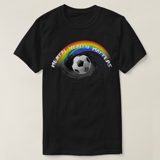 Mental Health Lgbtq Pride Soccer4473 2054  T-Shirt (Design Front)