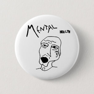 Mental Health Logo 6 Cm Round Badge