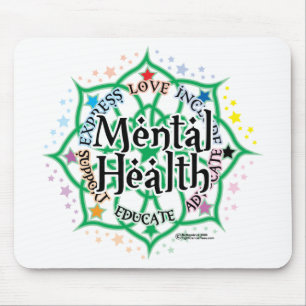 Mental Health Lotus Mouse Mat