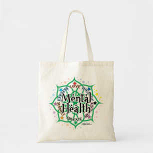 Mental Health Lotus Tote Bag