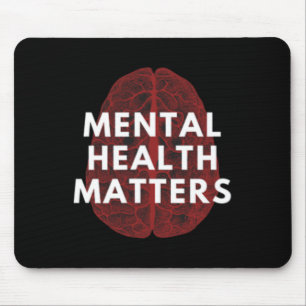 Mental Health Matters Awareness Human Brain End Th Mouse Mat