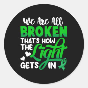 Mental Health Matters Awareness Mens   Classic Round Sticker