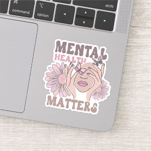 Mental Health Matters Awareness Retro Floral Girly