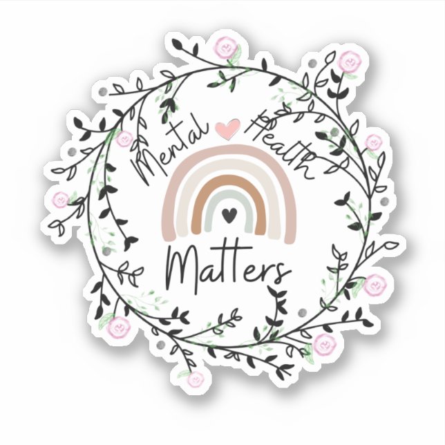 Mental Health Matters - Boho Rainbow - Therapist (Front)