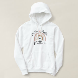 Mental Health Matters - Brown Rainbow  Hoodie