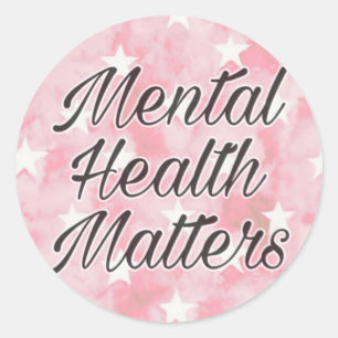 Mental Health Matters Classic Round Sticker