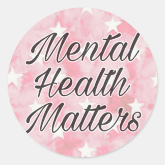 Mental Health Matters Classic Round Sticker