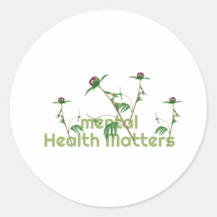 Mental Health Matters Classic Round Sticker