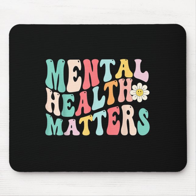 Mental Health Matters End The Stigma Performance Mouse Mat (Front)