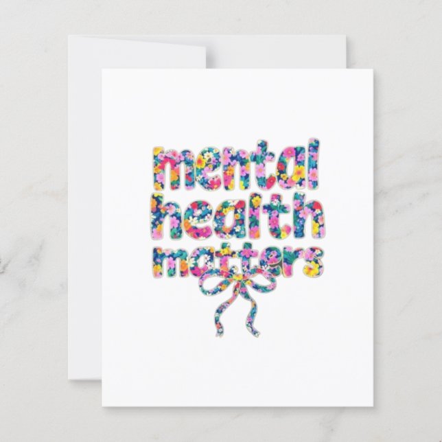 🌸 Mental Health Matters Floral Design (Front)