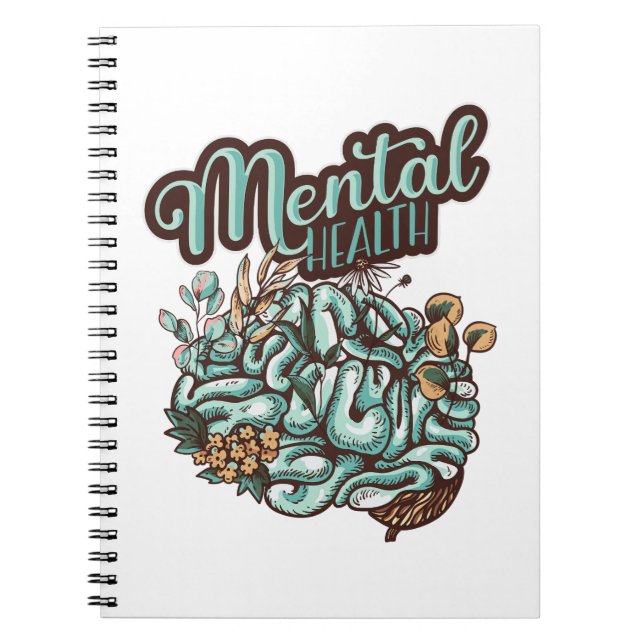 Mental Health Matters Flowers - Special Gift Notebook (Front)