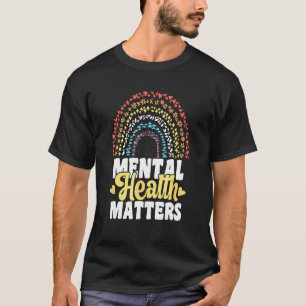 Mental Health Matters Human Brain Psychology T-Shirt