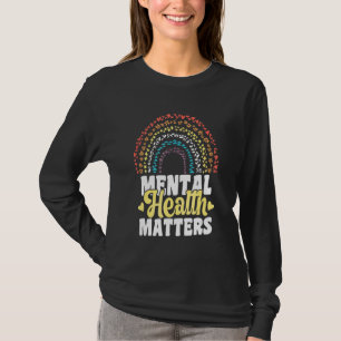 Mental Health Matters Human Brain Psychology T-Shirt