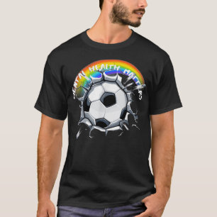 Mental Health Matters LGBTQ Soccer Rainbow Pride T T-Shirt