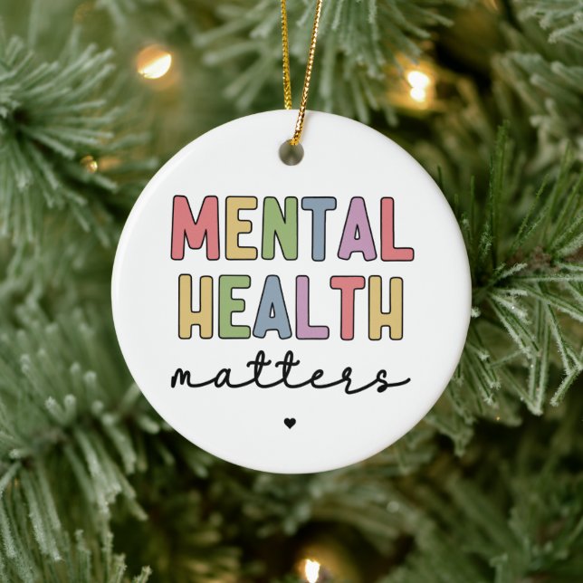 Mental Health Matters | Mental Health Awareness Ceramic Tree Decoration (Tree)