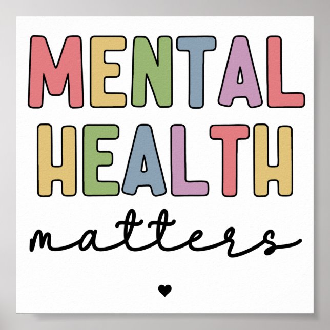 Mental Health Matters | Mental Health Awareness Poster (Front)