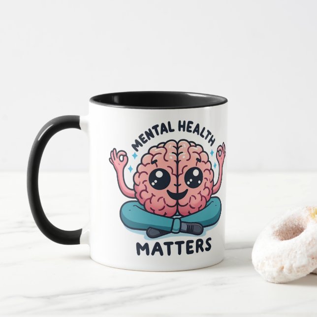 Mental Health Matters Mug (With Donut)