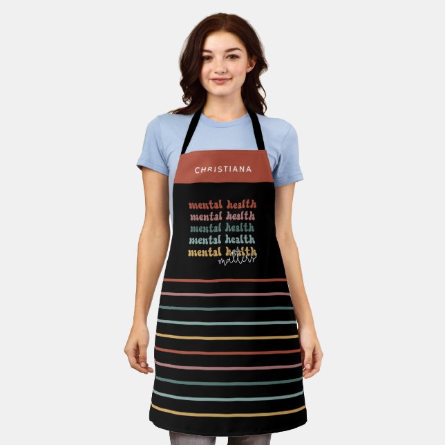 Mental Health Matters Retro Awareness Apron (Worn)