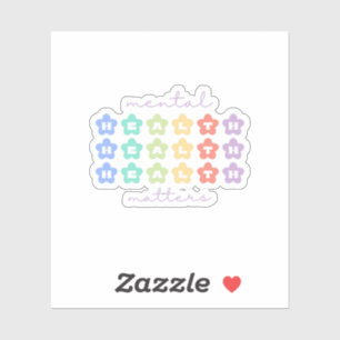 Mental Health Matters   Retro Flowers Peach Candy