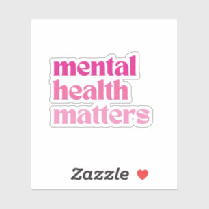 Mental Health Matters Retro Quote Barbiecore Pink