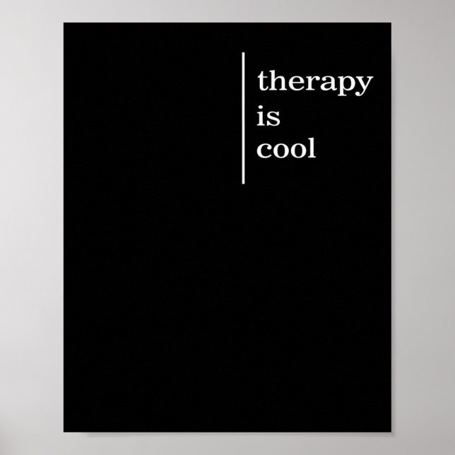 Mental Health Matters Therapy Is Cool Awareness po Poster (Front)