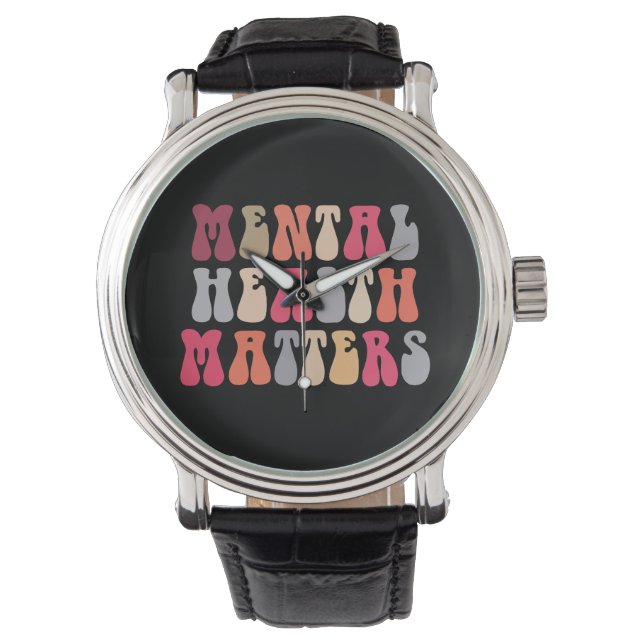 Mental Health Matters Women Therapist Autism Watch (Front)