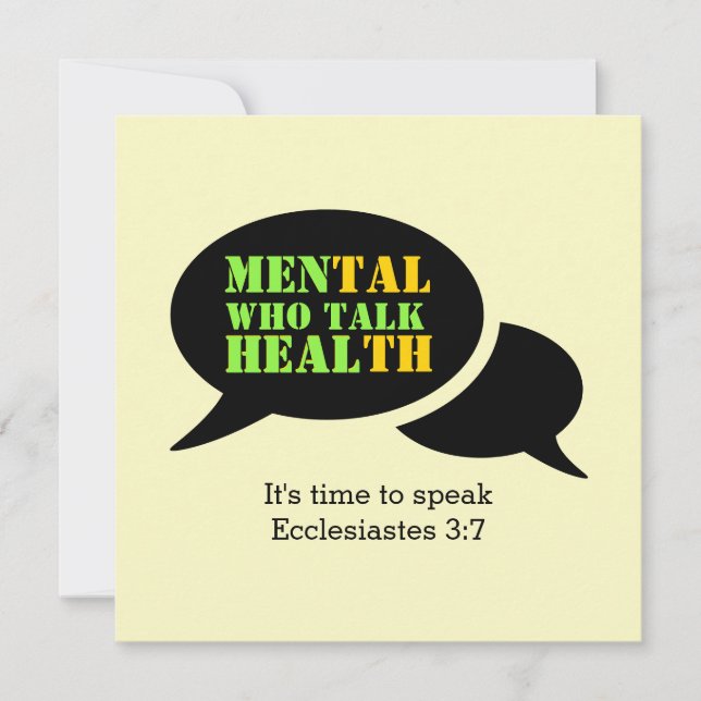 Mental Health | MEN WHO TALK HEAL Card (Front)