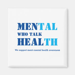 Mental Health MEN WHO TALK HEAL Magnet