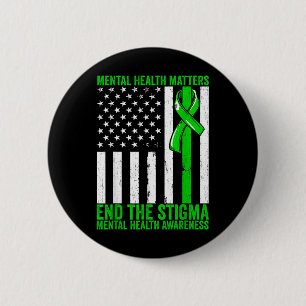 Mental Health Mental Health Awareness End The Stig 6 Cm Round Badge