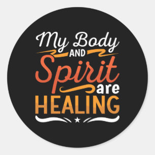 Mental Health My Body And Spirit Anxie Anxiety Classic Round Sticker