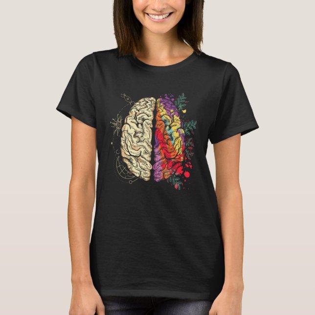 Mental Health Neurologist Neurology Colorful Human T-Shirt (Front)