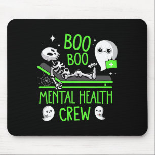 Mental Health Nurse Psych Boo Boo Crew Nursing Hal Mouse Mat