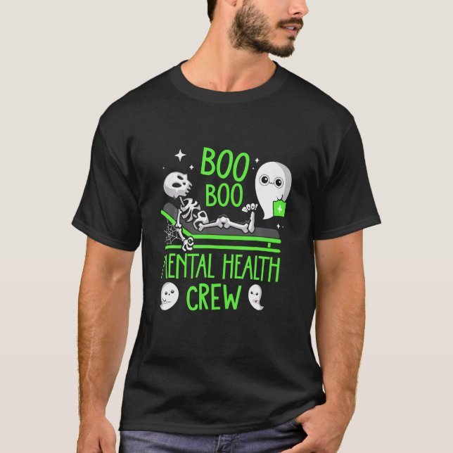 Mental Health Nurse Psych Boo Boo Crew Nursing T-Shirt (Front)