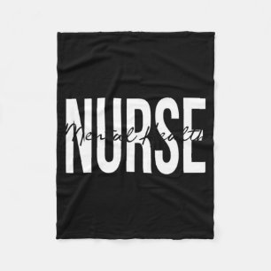 Mental Health Nurse Psych Nurse Psychiatric Nurse Fleece Blanket