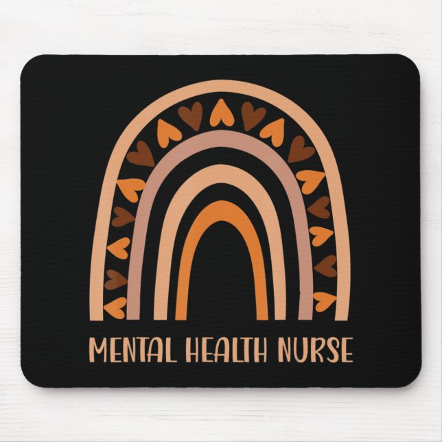 Mental Health Nurse Rainbow Spread Mental Health A Mouse Mat (Front)