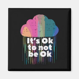 Mental Health Ok Not Be Okay Cloud Rain Aware Wome Magnet