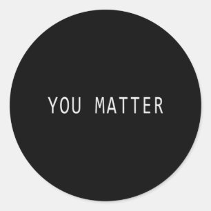 Mental Health Prevention Awareness Important Classic Round Sticker