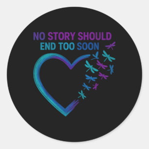 Mental Health Prevention Creative Classic Round Sticker