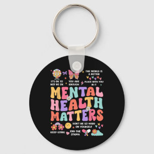 Mental Health Problem Autism Awareness Month Groov Key Ring