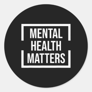 Mental Health Problem National Stress Awareness Mo Classic Round Sticker