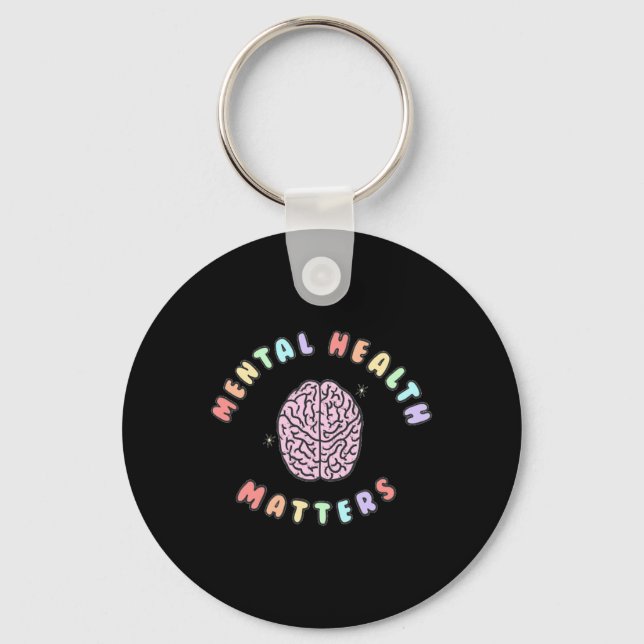 Mental Health Problems Awareness 1  Key Ring (Front)