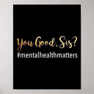 Mental Health Problems Awareness Human Brain  Poster