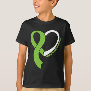 Mental Health Problems Awareness Month May Lime Gr T-Shirt