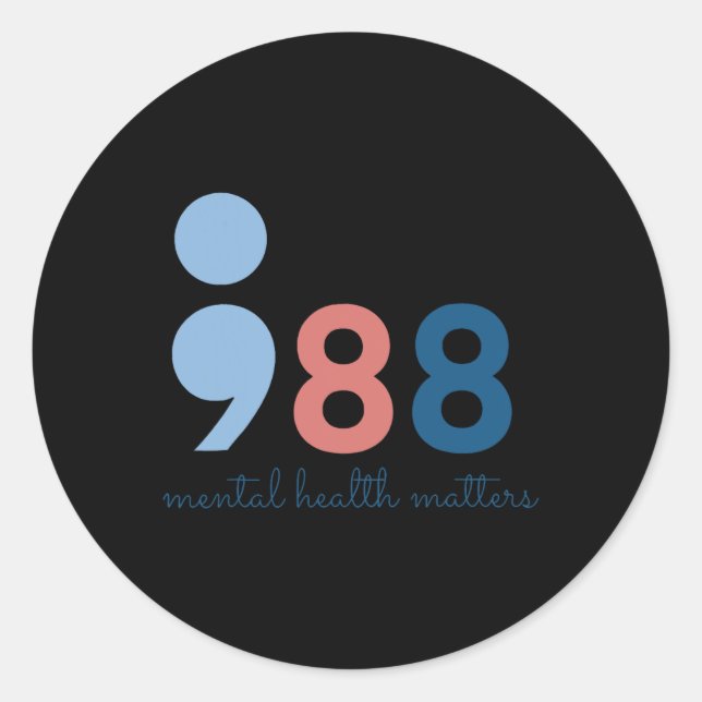 Mental Health Problems  Classic Round Sticker (Front)