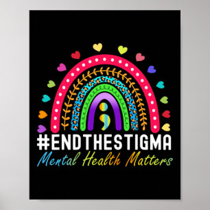 Mental-health Problems End The Stigma Rainbow Leop Poster
